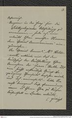 Nachlass Franz Steindachner, Brief von Arthur Diósy an Franz Steindachner (26.06.1883), Inv.Nr. 107.01, Seite 3